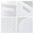 thumbnail image 3 of 42 L Hip Hugger Laundry Basket, White Plastic Dirty Clothes Basket, 4-Pack, 3 of 7