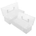 thumbnail image 1 of NUOLUX 2Ud Caja Organizadora De Para Jardín Con Compartimentos Transparentes Y Asa De Plástico Portátil, 1 of 8