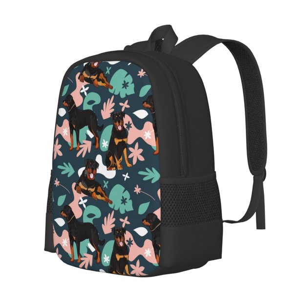 Fotbe Rottweiler Mochila para Hombre y Mujer - Tela Oxford 600D Resistente - Mochila Impermeable de Gran Capacidad para Escuela, Viajes y Senderismo
