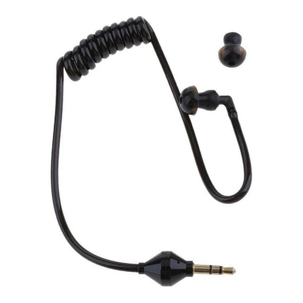 Redempat 3.5mm Mono Headset Earphone Stereo Air Mic Earpiece Black