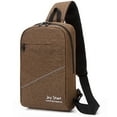 thumbnail image 1 of Men's Sling Bag Splash-proof USB Port Reflective Strip Chest Bag Sling Backpack, 1 of 5