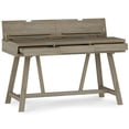 thumbnail image 4 of Scranton & Co Solid Wood 54" Wide Flip Up Desk in Distressed Gray, 4 of 10