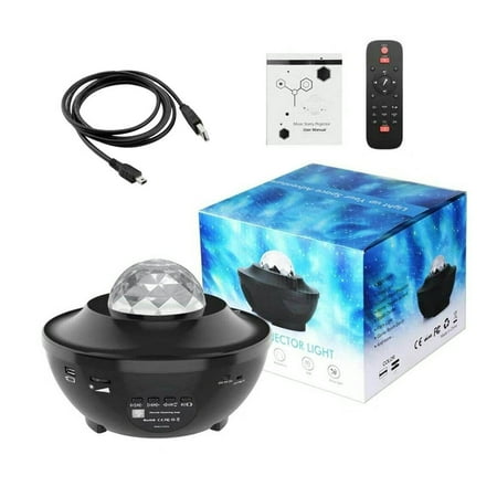 

DESTYER USB Galactic Starry Night Lamp with Music Voice Bluetooth5.2 Remote Control Water LED Projector