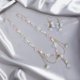 thumbnail image 4 of Elegant Earrings Chain Necklace with Flower Pendant Choker Charm Fashion Jewelry Gift Accessory for Women and Girls, 4 of 4