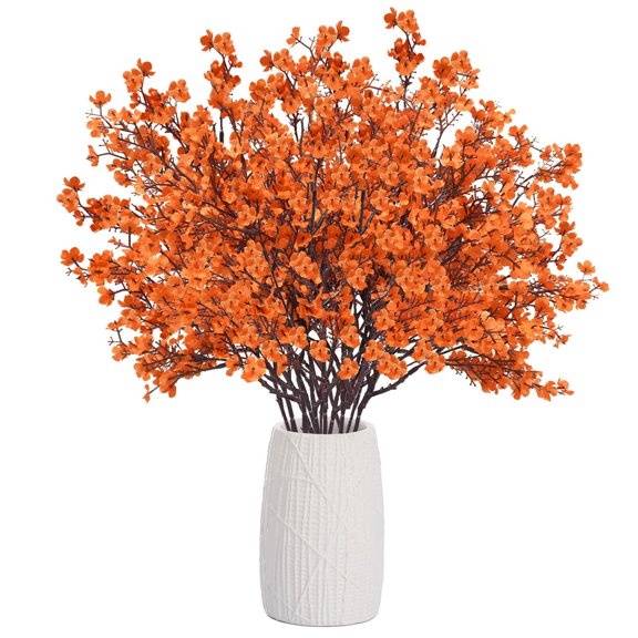 15 Pcs 4th of July Artificial Flowers Fake Patriotic Babys Breath Flowers for Independence Day Decor Blue White Red Silk Flowers for Memorial Day Floral Arrangement Home Wedding