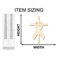 thumbnail image 2 of Unfinished Wood Cross and Ribbon Silhouette Shape - Craft - up to 46" 20" / 1/2", 2 of 5