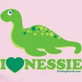 thumbnail image 2 of CafePress - I Love Nessie Body Suit - Baby Light Bodysuit, Size Newborn - 24 Months, 2 of 4