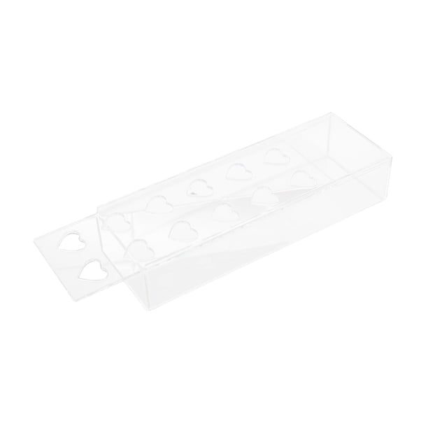 Jarrón de flores rectangular de acrílico para mesa de fotos 12 Hoyos