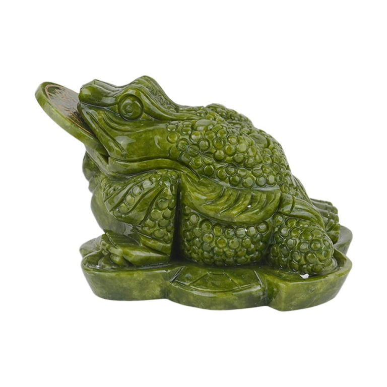 Feng Shui Ornament Wealth Money Collection House Warming Gift Accessories Figurine Frog Statue for Room Shelf Shop Desktop Decor - Walmart.com