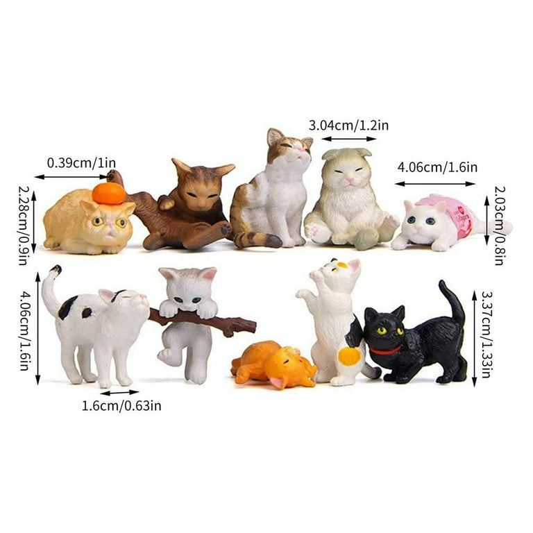 MKHERT Funny Cat Kitten Collection Set of Popular Breeds of Cats