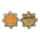 thumbnail image 1 of Patron regular madera extraño Resumen Broche de flores, regalo de joyería para mujeres y niñas Unbranded M, 1 of 3
