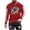 Red, variant on Raeneomay Long Sleeve Shirts for Men Fashion Men's Printed Round Neck Casual T-Shirt Long Sleeve Top Shirt