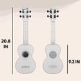 thumbnail image 4 of Ukelele Kala Waterman Sea Glass Soprano de 4 cuerdas con funda, 4 of 6