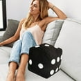 thumbnail image 6 of Fuzzy Dice Shaped Plush Cushion-Decorative Throw Pillow-7.87 x7.87inch, 6 of 8