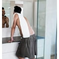 thumbnail image 3 of Serviette de Plage pour Sauna pour Hommes en Coton, Serviette de Bain Portable avec Poche et Velcro, 3 of 4