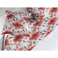 thumbnail image 2 of Floral Bed Runner Set, Watercolor Style Vintage Garden Vibes Flower Concept Retro Autumn, Decorative Bedding Scarf & 2 Pillow Shams for Hotels Homes, Queen, Pale Sepia Salmon and White, by Ambesonne, 2 of 3
