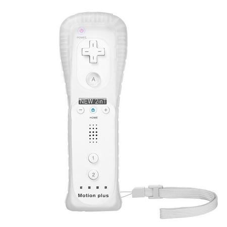 Built in Motion Plus Remote Controller & Nunchuck + Case For Nintendo Wii/Wii U