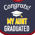 thumbnail image 4 of Inktastic Congrats My Aunt Graduated with Cap Boys or Girls Baby Bib, 4 of 4