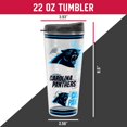 thumbnail image 5 of Rico Industries Nfl Football Carolina Panthers Vaso Tritan De Doble Pared De 20 Oz, 5 of 5