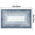 thumbnail image 6 of Unique Bargains Absorbent Bath Rug Non-Slip Plush Shaggy Bath Carpet Bath Mats Blue Geometry Rectangle 20" x 32", 6 of 6