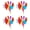 4, variant on AOOOWER Colorful Cartoon Animal Wind Spinners Children Toy Scare Birds Wind Spinner