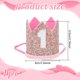 thumbnail image 2 of 1 diadema para el primer cumpleaños, sombrero de arcoíris de tela con purpurina, accesorios para fotos de cumpleaños, decoración de cumpleaños para accesorios de fiesta, rosa fuerte, 2 of 7