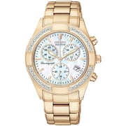 Citizen Women's Eco-Drive Classic Chronograph Rose-Gold Watch FB1223-55D