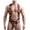Red, variant on GDREDA Lingerie Teddy Men's Sexy Chain Sexy Underwear Trend Men's Underwear U Pouch Sexy Camo Sport Vest Triangle Wrestling Suit Army Green,L