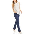 thumbnail image 2 of RealSize Women's 4 Pocket Stretch Pull On Bootcut Jeans, Sizes S-XXL, Available in Petite, 2 of 5