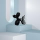 thumbnail image 4 of Adorno artístico y divertido con forma de perro con globos de colores vivos: decoración llamativa y divertida para el hogar y la oficina (blanco y negro), 4 of 6