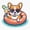1pcs, variant on Corgi On Pool Float Animal Art Vinyl Decal Sticker