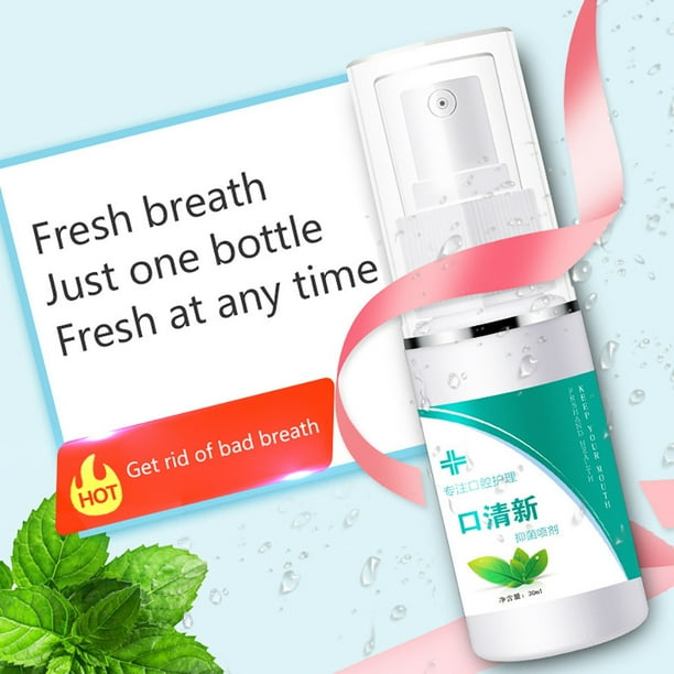 Xihbxyly Enjuague Bucal Clean, Fórmula Natural para La Limpieza de La Saliva, Potente Frescura Instantánea, Fácil de Usar, Eficaz para La Higiene Bucal, Seguro para Uso Diario, Botella de 30 Ml, Idea