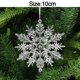 thumbnail image 3 of piezas de adornos navideños para el hogar, adornos acrílicos de cristal, copos de nieve, alce, colgantes para árbol de Navidad, regalo de Año Nuevo 2024, 3 of 5