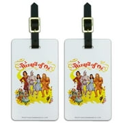 The Wizard of Oz Yellow Brick Road Luggage ID Tags Suitcase Carry-On Cards - Set of 2