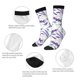 thumbnail image 4 of Balery Lavender Flowers Calcetas Largas con Estampado para Hombre y Mujer – Suaves y Transpirables, Talla Única (US 5-11), 4 of 6