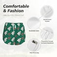 thumbnail image 6 of Picia Gingerbread Snowman Cookies Pattern Women's 2 in 1 Athletic Running Shorts High Waisted Workout Casual Gym Sweat Shorts with Comfy Liner Zipper Pockets-XX-Large, 6 of 9