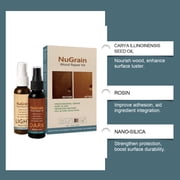 Qiweii 60ml Wood Furniture Repair Kit, Old English Scratch Cover, Conceals Nicks Marks Minor Defects for Wood Surfaces