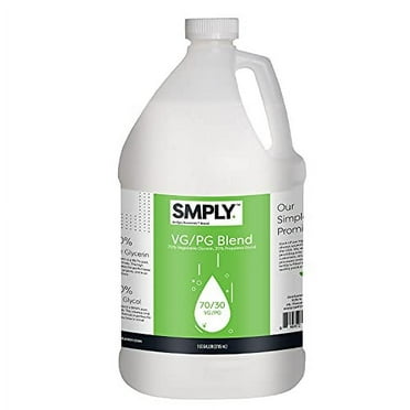 SMPLY. Vegetable Glycerin & Propylene Glycol Blend - 70/30 Ratio - USP 1 Gallon