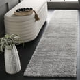 thumbnail image 2 of SAFAVIEH Tahoe Trudi Distressed Shag Runner Rug, Grey/Dark Grey, 2' x 9', 2 of 7