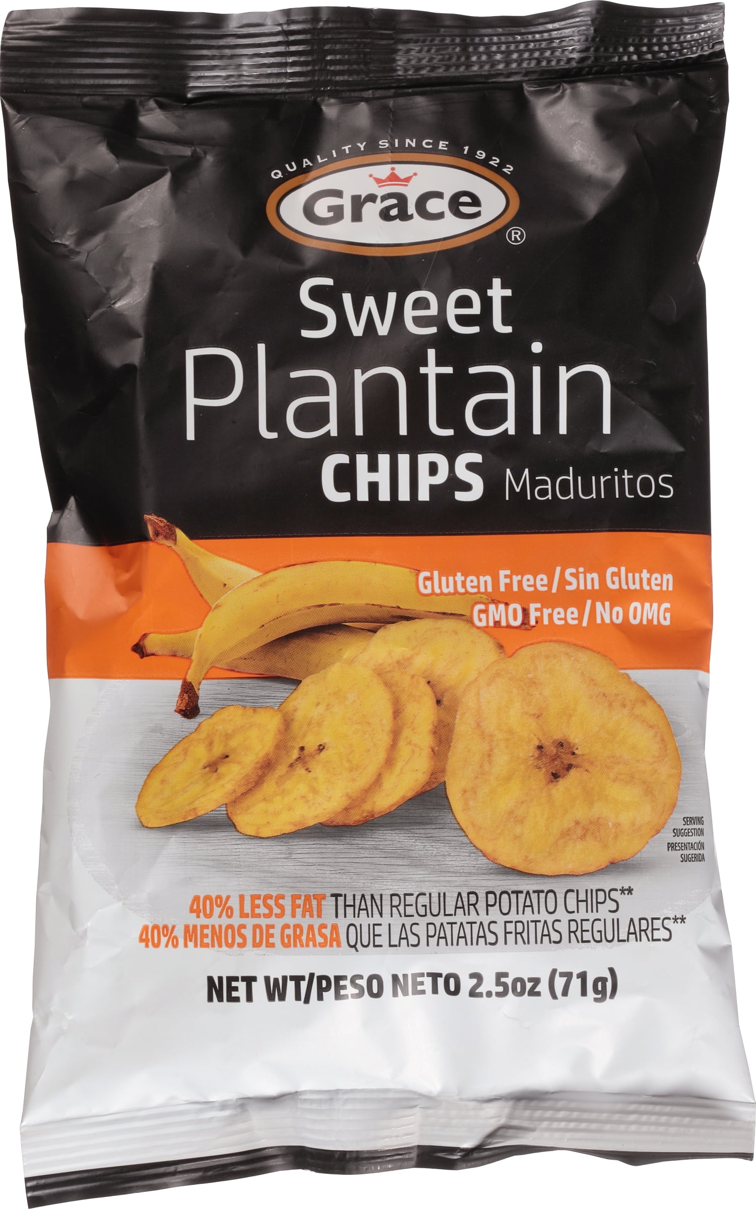 (7 pack) Grace Sweet Plantain Chips, (Maduritos) 2.5 oz