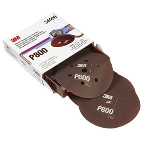 3M 34406 FLEXIBLE ABRASIVE HOOKIT DUST FREE 6 DISC P800 MMM-34406