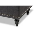 thumbnail image 7 of Baxton Studio Kaylee Modern Classic Dark Grey Fabric Upholstered Button-Tufting Storage Ottoman Bench, 7 of 7