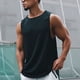 thumbnail image 3 of Chaleco de secado rápido para hombre, para correr, entrenar, fitness, informal, de secado rápido, transpirable, sin mangas, para hombre, 3 of 5