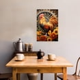 thumbnail image 5 of ZHONGYUTONG Rooster Canvas Wall Art Vintage Chicken Picture Print Farm Animal Flower Painting for Farmhouse Kitchen Decor Framed (28.00" x 42.00"), 5 of 5