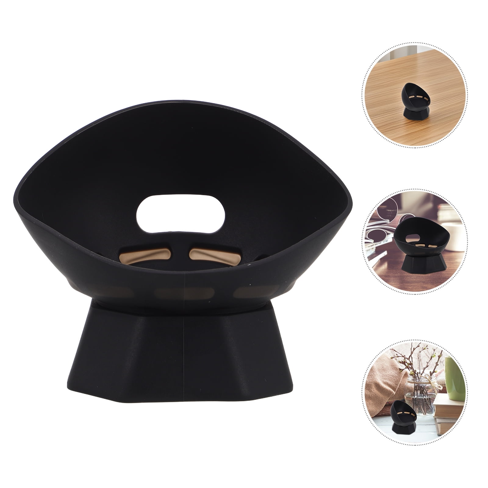 HONMEET Black Silicone Speaker Stand for Table - Easy Setup with Enhanced Sound Quality and Design