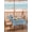 Blue, variant on Easter Eggs Outdoor Tablecloth - 54 Inch Round Dining Table Cover, Rabbit Spring Botanical Wildflowers Bunny Orange Waterproof Outdoor Table Cloth with Umbrella Hole & Zipper for Picnic/Patio/Party