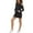 Black, variant on Tommy Hilfiger Sport Womens Cold Shoulder Mini Athletic Dress