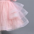 thumbnail image 4 of Spazoro Kids Girls Dress Skirts, 2025 Saving Solid Color Princess Pageant Party Birthday Wedding Sleeveless Mesh Dresses for Child Girls Pink Size 6 T, 4 of 7