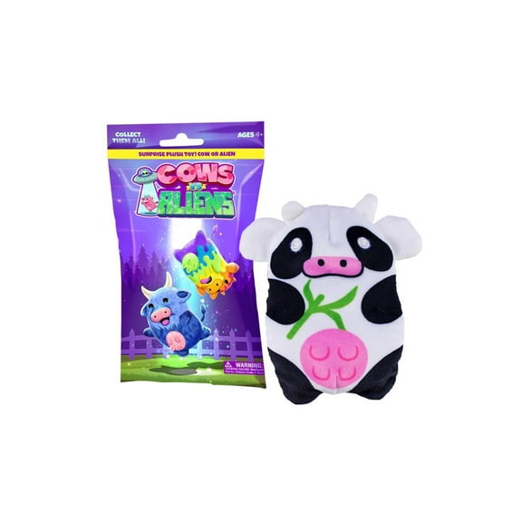 Cows Vs Aliens Children Surprise Plush Toy Cow or Alien Bean-Filled Blind One per Orden  Pack Ages 4 