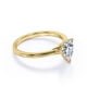 thumbnail image 3 of JeenMata Anillo Clásico Corte de Pera de 1 Quilate, Engaste en Garras, Estilo Solitario, Chapado en Oro Amarillo de 18 K sobre Plata, 3 of 5